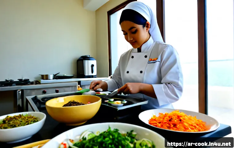 Home 17 한식조리사 심화 학습 자료 - Photorealistic advanced Korean cuisine study session in a pristine professional teaching kitchen, an...